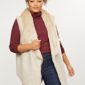 NWT Faux Shearling Vest Size - 22/24